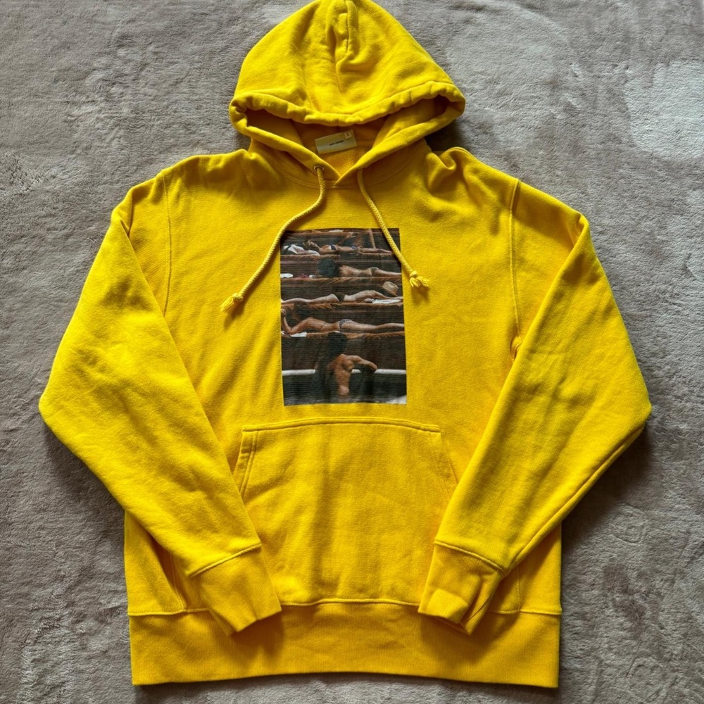 Rowing Blazer Hoodie Men’s Graphic Print‎ crewneck Yellow Size Large
